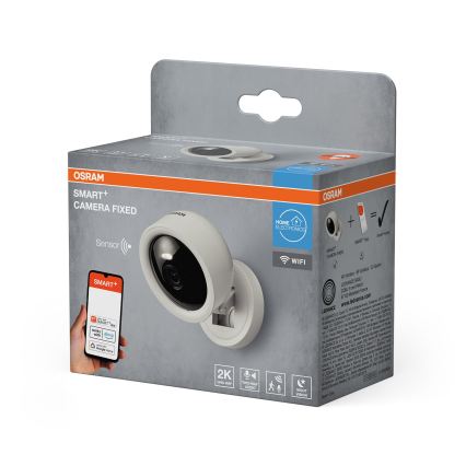 Osram - Slimme binnencamera met sensor 2K SMART+ 230V Wi-Fi