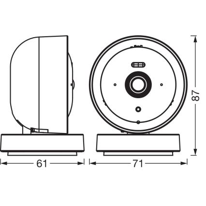 Osram - Slimme binnencamera met sensor 2K SMART+ 230V Wi-Fi