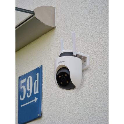 Osram - Slimme buitencamera 360° met 2K-sensor SMART+ 230V IP67 Wi-Fi