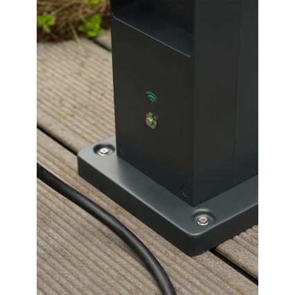 Osram - Slimme buitenstopcontactzuil 2x SCHUKO met Wi-Fi-repeater IP44