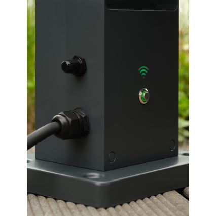 Osram - Slimme buitenstopcontactzuil 2x SCHUKO met Wi-Fi-repeater IP44