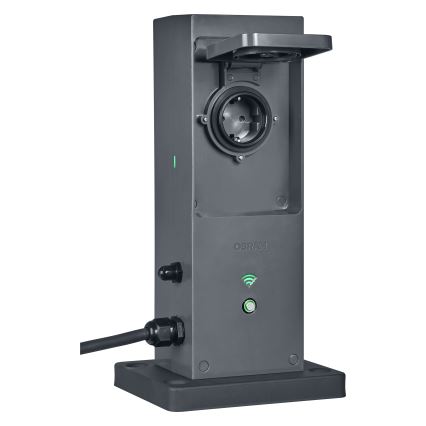 Osram - Slimme buitenstopcontactzuil 2x SCHUKO met Wi-Fi-repeater IP44