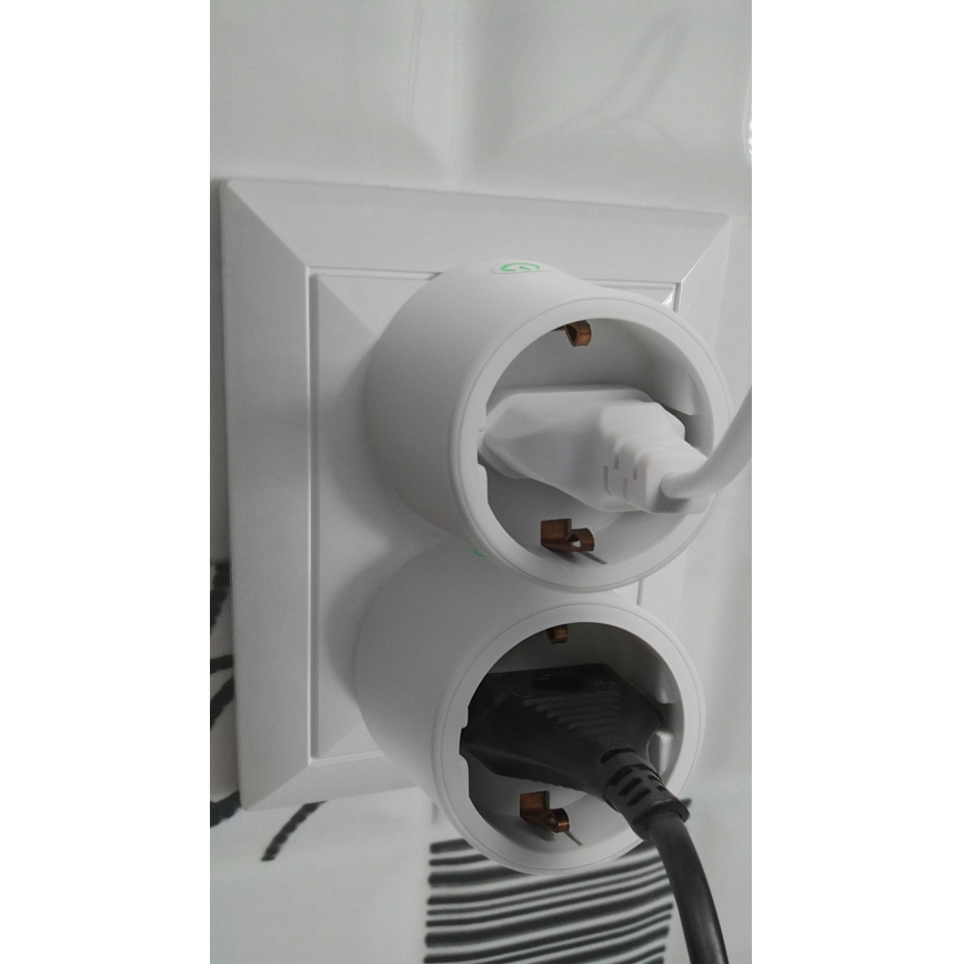 Osram - Slimme SMART+ MATTER SCHUKO-stekker 2300W/230V/10A Wi-Fi wit