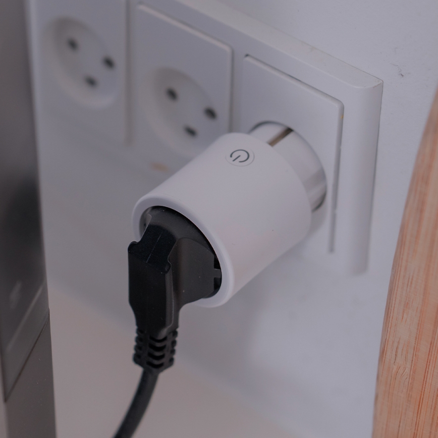 Osram - Slimme SMART+ MATTER SCHUKO-stekker 2300W/230V/10A Wi-Fi wit