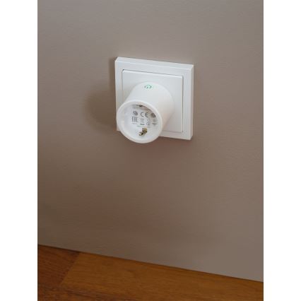 Osram - Slimme SMART+ MATTER SCHUKO-stekker 2300W/230V/10A Wi-Fi wit