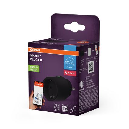 Osram - Slimme SMART+ SCHUKO-stekker 2300W/230V/10A, zwart