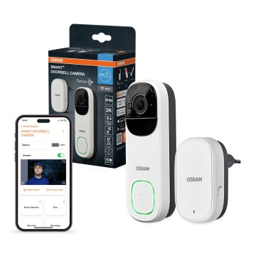 Osram - Slimme videodeurbel met 2K-sensor SMART+ 230V IP66 Wi-Fi
