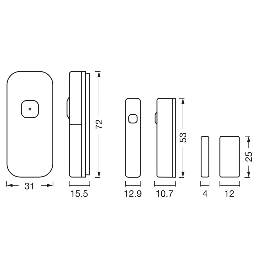 Osram - SMART+ contactsensor 3,7 V Wi‑Fi 500 mAh