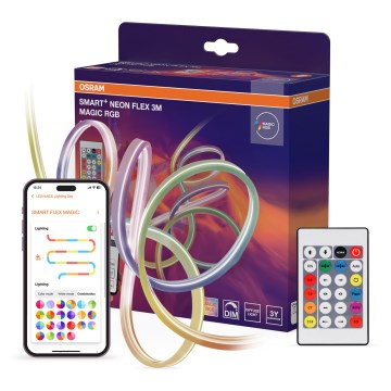 Osram - SMART+ MAGIC dimbare RGB-LED buitenstrip 3m LED/15W/230V IP44 Wi‑Fi + afstandsbediening