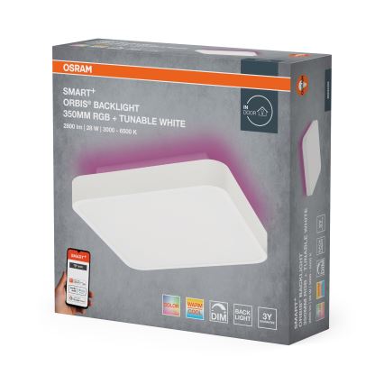 Osram - LED RGBW Dimbare plafondlamp SMART+ ORBIS LED/28W/230V 35x35 cm 2700-6500K Wi-Fi
