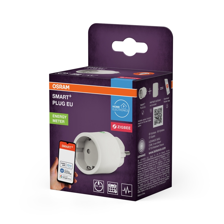 Osram - SMART+ slimme SCHUKO-stekker 2300W/230V/10A wit