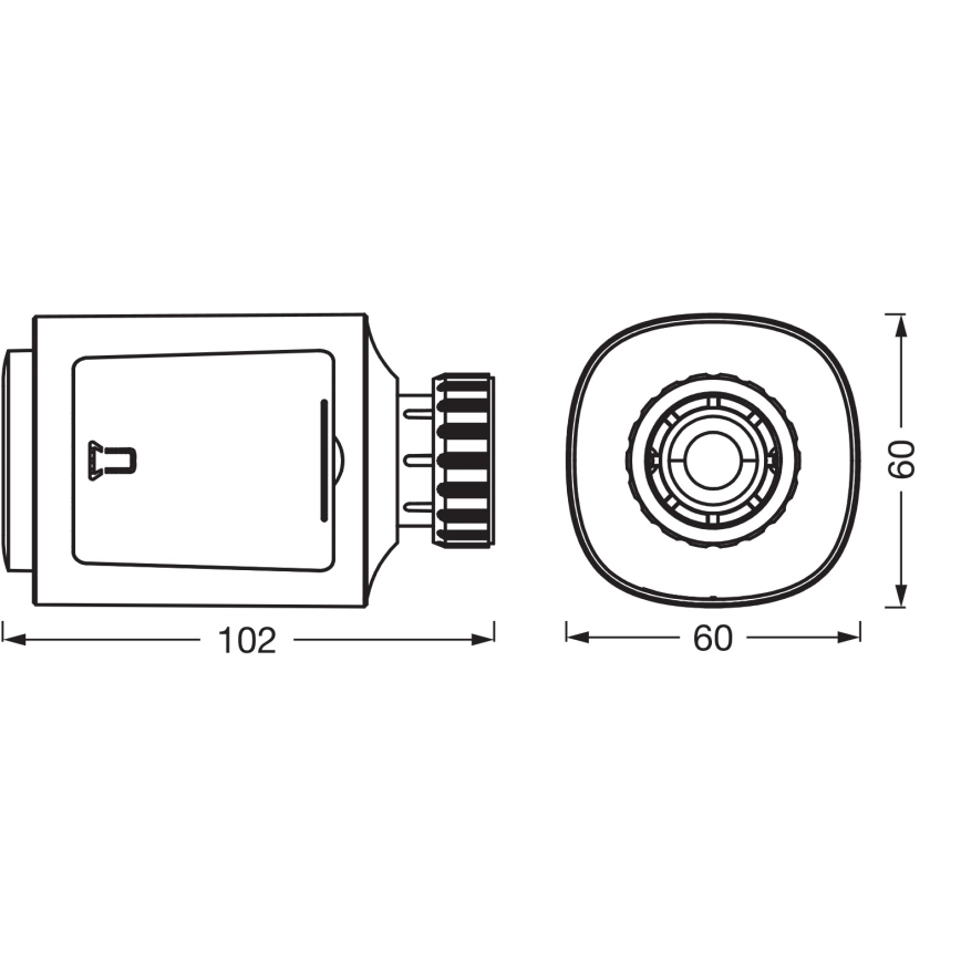 Osram - SMART+ thermostaatknop, 3x AA, Wi‑Fi