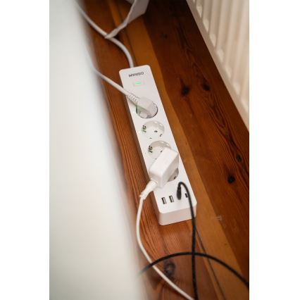 Osram - SMART+ verlengkabel 4Z type F + 2xUSB-A + 2xUSB-C Wi-Fi