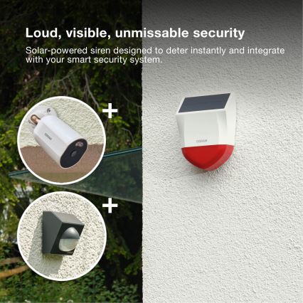 Osram - SMART+ zonne-alarmsysteem voor buiten 5V IP65 Wi-Fi