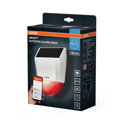 Osram - SMART+ zonne-alarmsysteem voor buiten 5V IP65 Wi-Fi