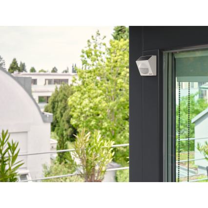 Osram - SMART+ zonne-gevoede bewegingssensor voor buiten 3,7V wit IP65 Wi‑Fi 800 mAh