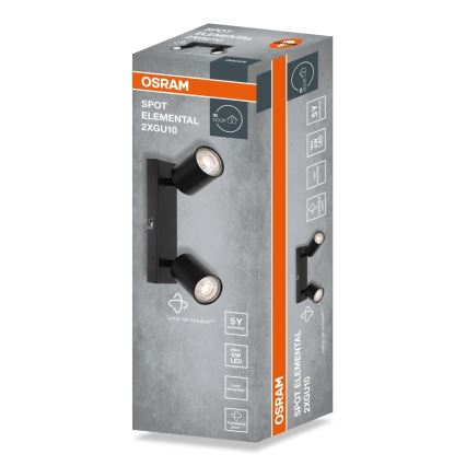 Osram - Spotarmatuur ELEMENTAL 2xGU10/6W/230V