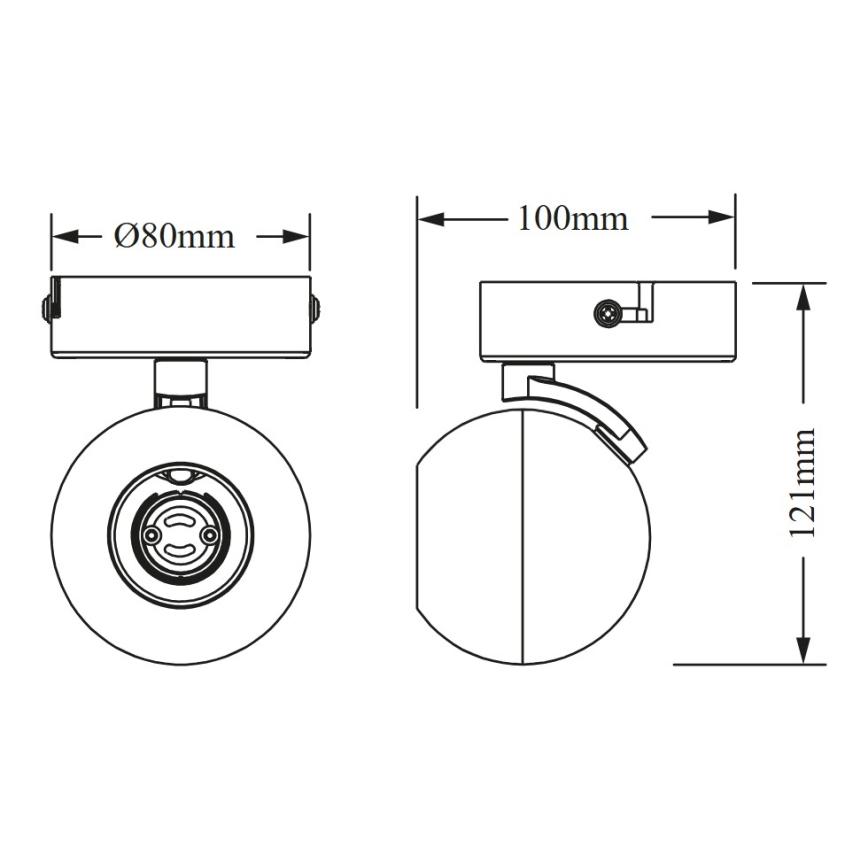Osram - Spotarmatuur SPOT SPHERAL 1xGU10/6W/230V wit