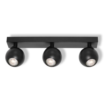 Osram - Spotarmatuur SPOT SPHERAL 3xGU10/6W/230V zwart