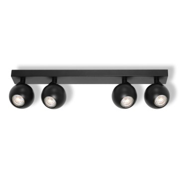 Osram - Spotarmatuur SPOT SPHERAL 4xGU10/6W/230V zwart