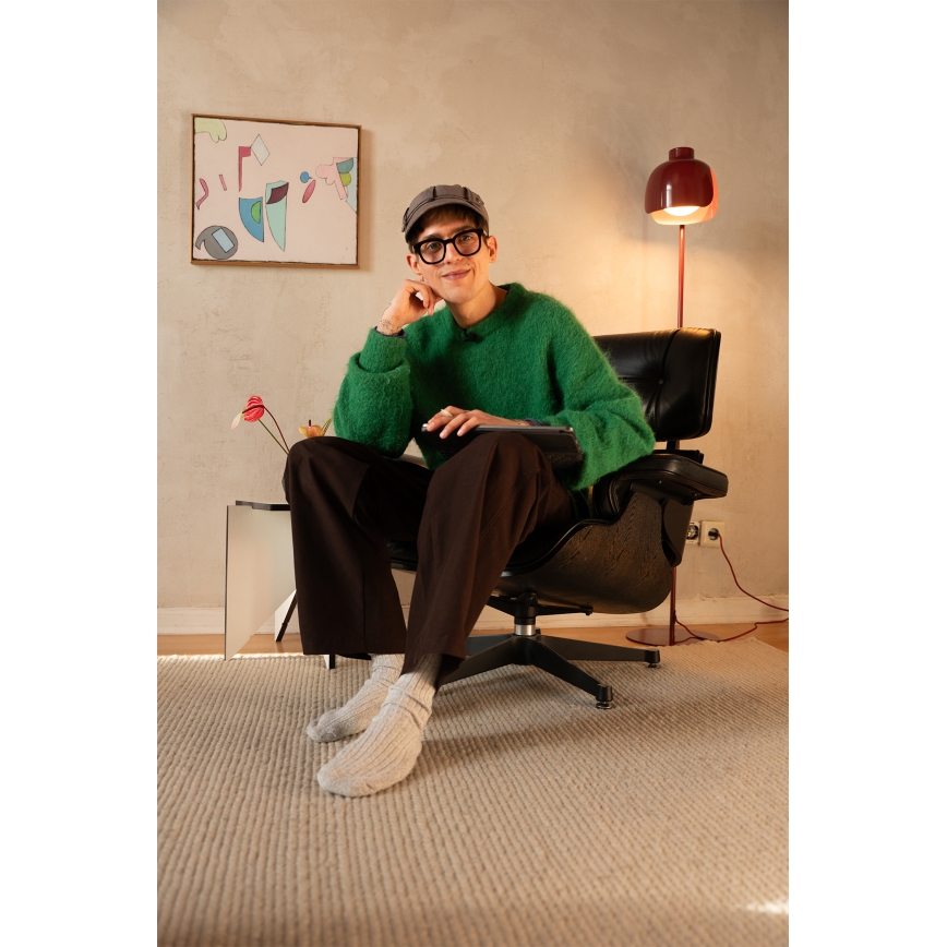 Osram - Staande lamp DECOR COROLLE 1xE27/15W/230V rood