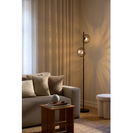 Osram - Staande lamp DECOR SMOKE 2xE14/12W/230V zwart/rookgrijs