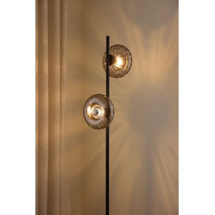 Osram - Staande lamp DECOR SMOKE 2xE14/12W/230V zwart/rookgrijs
