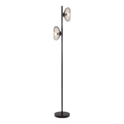 Osram - Staande lamp DECOR SMOKE 2xE14/12W/230V zwart/rookgrijs