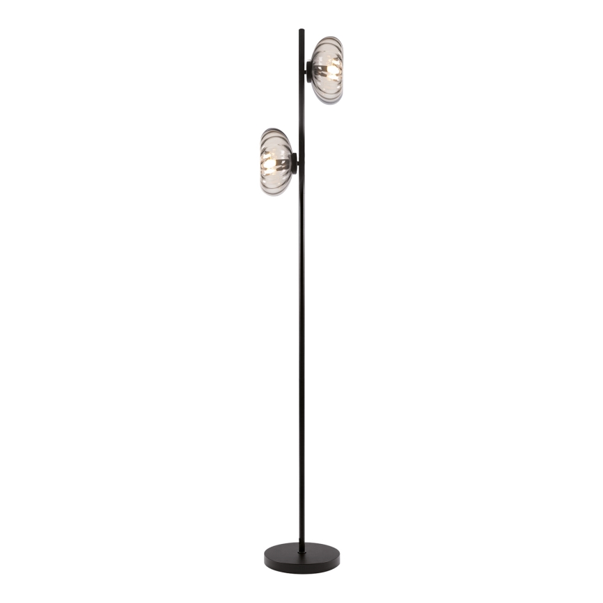 Osram - Staande lamp DECOR SMOKE 2xE14/12W/230V zwart/rookgrijs