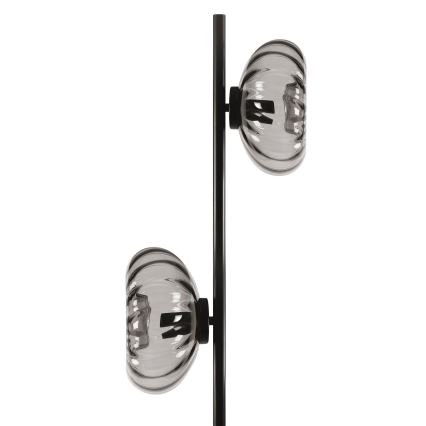Osram - Staande lamp DECOR SMOKE 2xE14/12W/230V zwart/rookgrijs