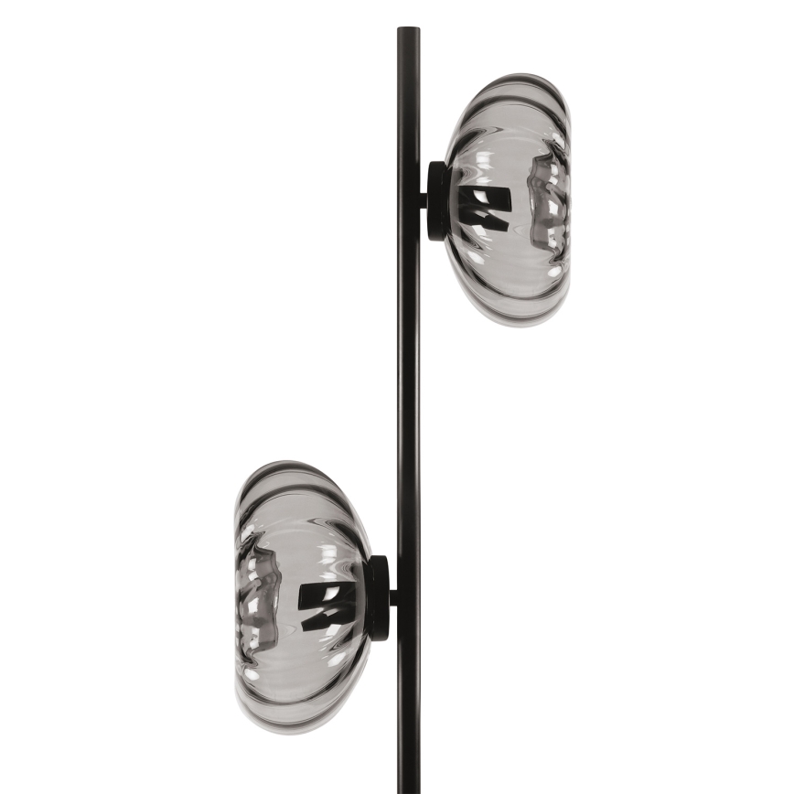 Osram - Staande lamp DECOR SMOKE 2xE14/12W/230V zwart/rookgrijs