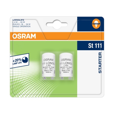 Osram Starter- Set van 2 Fluorescentielampen ST111 4-65W/230V