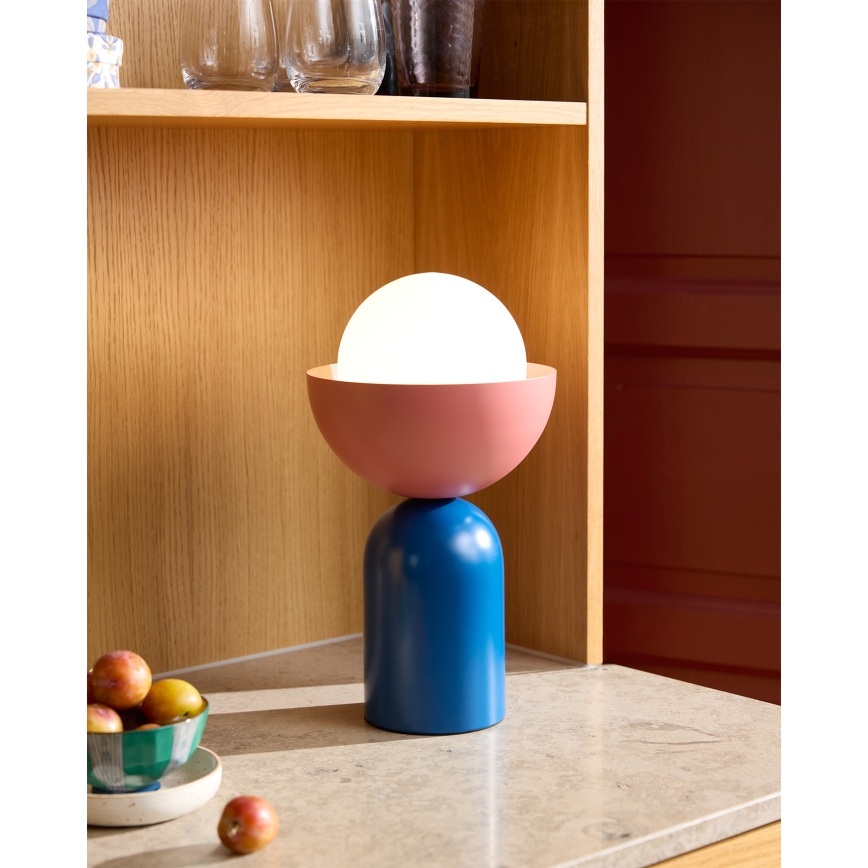 Osram - Tafellamp DECOR BOWL 1xE14/25W/230V blauw/roze