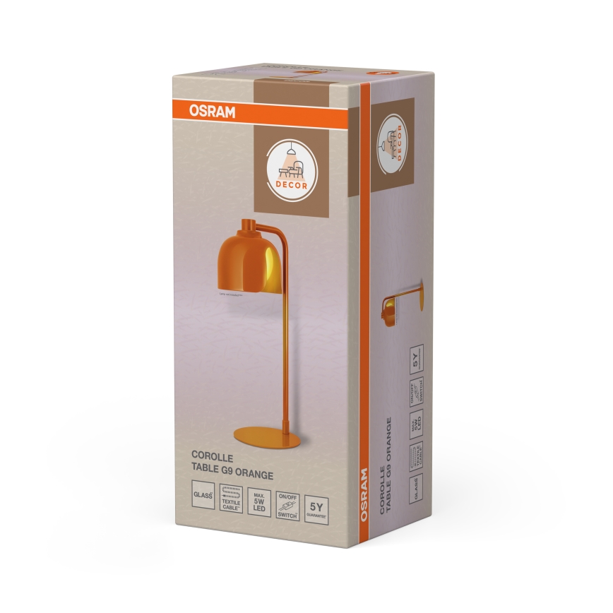 Osram - Tafellamp DECOR COROLLE 1xG9/20W/230V oranje