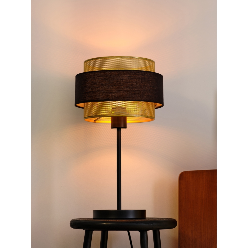 Osram - Tafellamp DECOR HORNET 1xE27/10W/230V zwart/goud