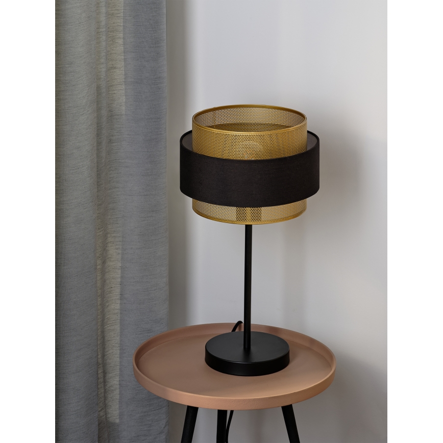 Osram - Tafellamp DECOR HORNET 1xE27/10W/230V zwart/goud