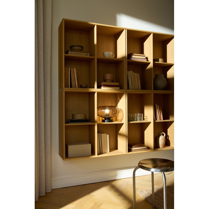 Osram - Tafellamp DECOR SMOKE 1xE27/12W/230V zwart/rookgrijs