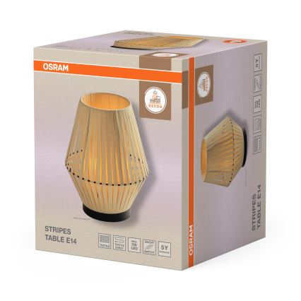 Osram - Tafellamp DECOR STRIPES 1xE14/5W/230V beige