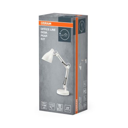 Osram - Tafellamp DESK LINE 1xE27/11W/230V wit