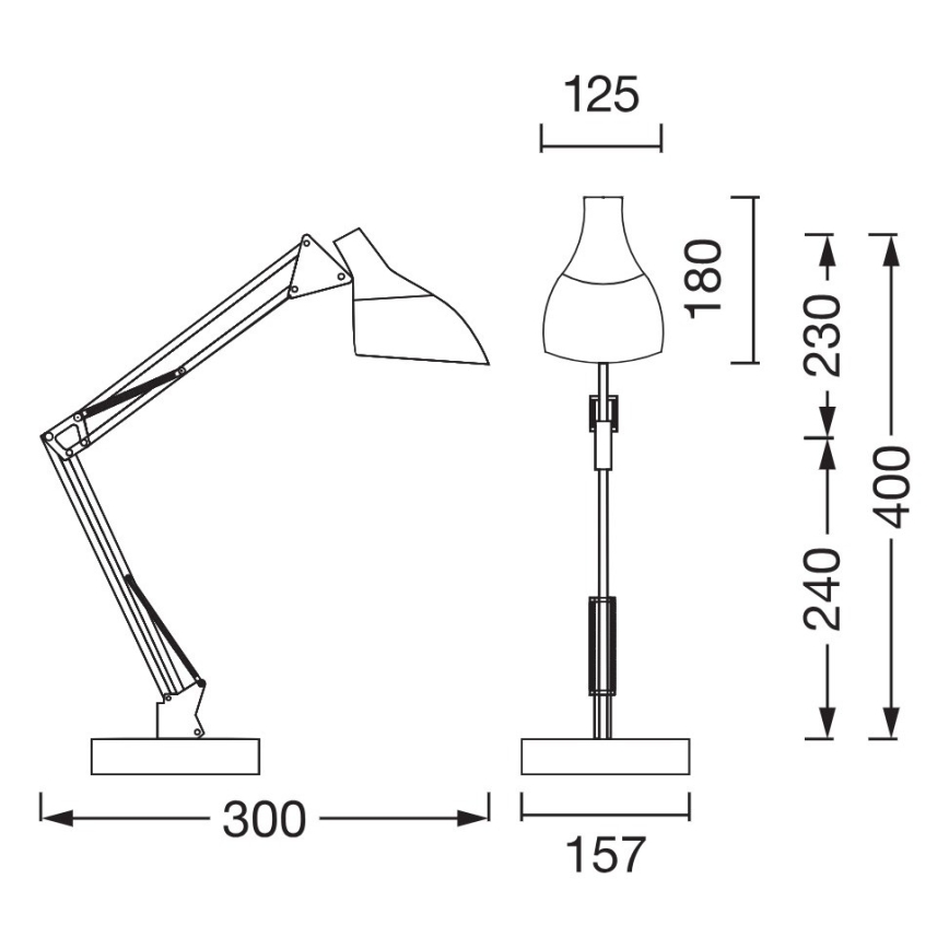 Osram - Tafellamp DESK LINE 1xE27/11W/230V wit
