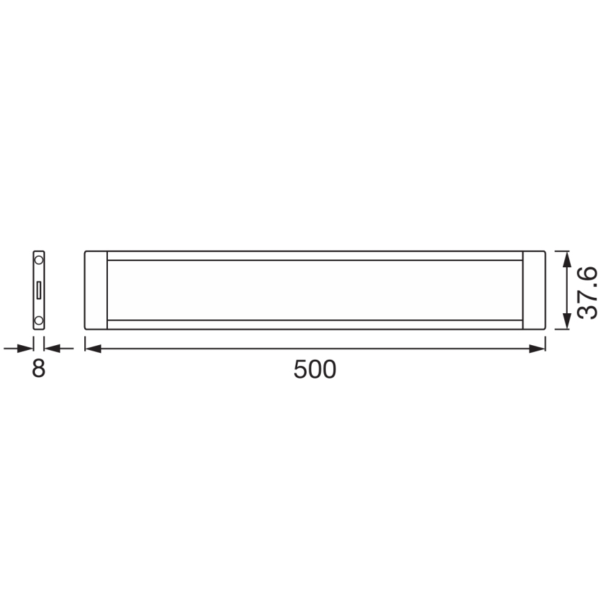 Osram - Uitbreidingsset voor dimbare LED-onderbouwarmatuur LED/8W/24/230V 2700-6500K Wi-Fi wit