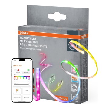 Osram - Uitbreidingsset voor dimbare RGB+TW LED-strip SMART+ FLEX 1m LED/3,4W/24V 2700-6500K Wi-Fi