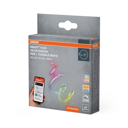 Osram - Uitbreidingsset voor dimbare RGB+TW LED-strip SMART+ FLEX 1m LED/3,4W/24V 2700-6500K Wi-Fi
