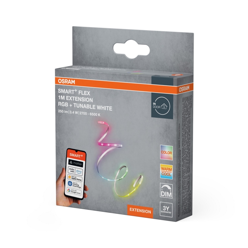 Osram - Uitbreidingsset voor dimbare RGB+TW LED-strip SMART+ FLEX 1m LED/3,4W/24V 2700-6500K Wi-Fi