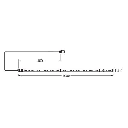 Osram - Uitbreidingsset voor dimbare RGB+TW LED-strip SMART+ FLEX 1m LED/3,4W/24V 2700-6500K Wi-Fi