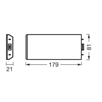 Osram - Uitbreidingsset voor LED onderbouwarmatuur UNDERCABINET LED/3,85W/36V 3000K 8,1x17,9 cm wit