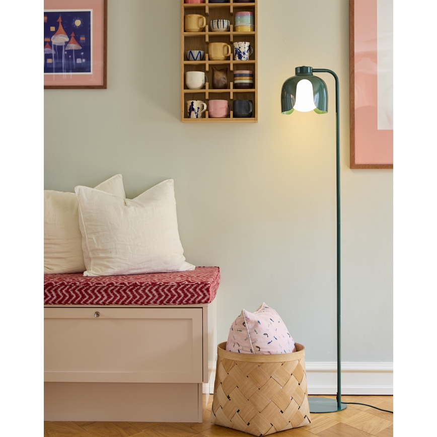 Osram - Vloerlamp DECOR COROLLE 1xE27/15W/230V groen
