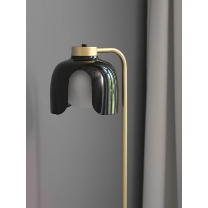 Osram - Vloerlamp DECOR COROLLE 1xE27/15W/230V zwart/goud