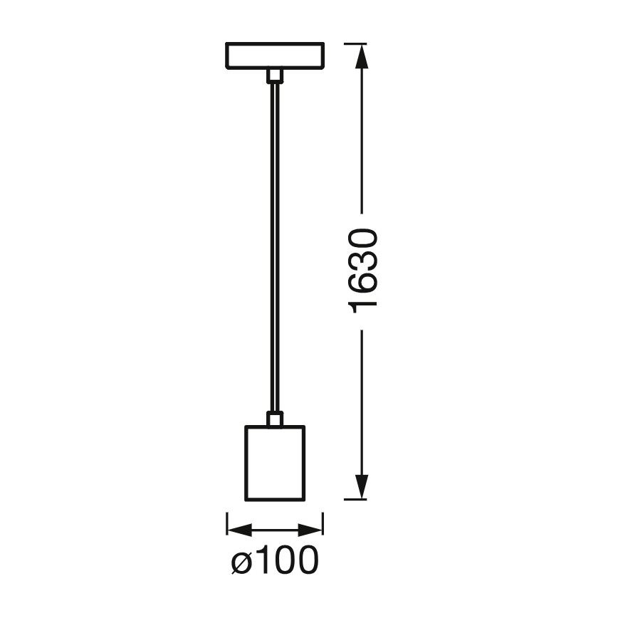 Osram - Voedingskabel PENDULUM CYLINDER 1xE27/15W/230V hout