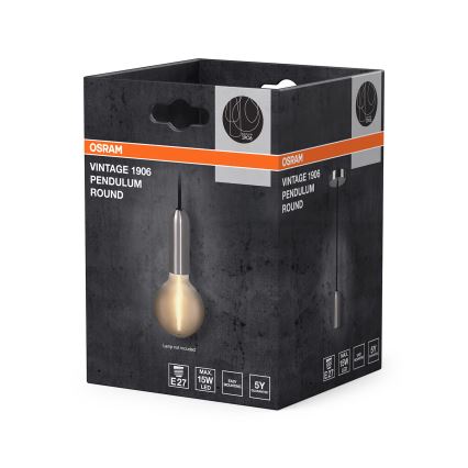 Osram - Voedingskabel PENDULUM ROUND 1xE27/15W/230V glanzend chroom